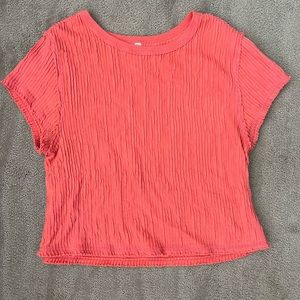 Coral Free People Movement Shirt